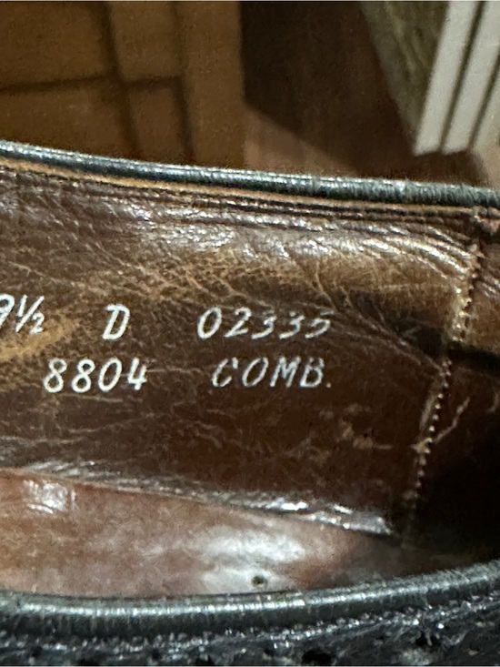 Allen Edmonds Black Byron Monk Strap Wingtip Men’s Shoes 9.5 D main image 8